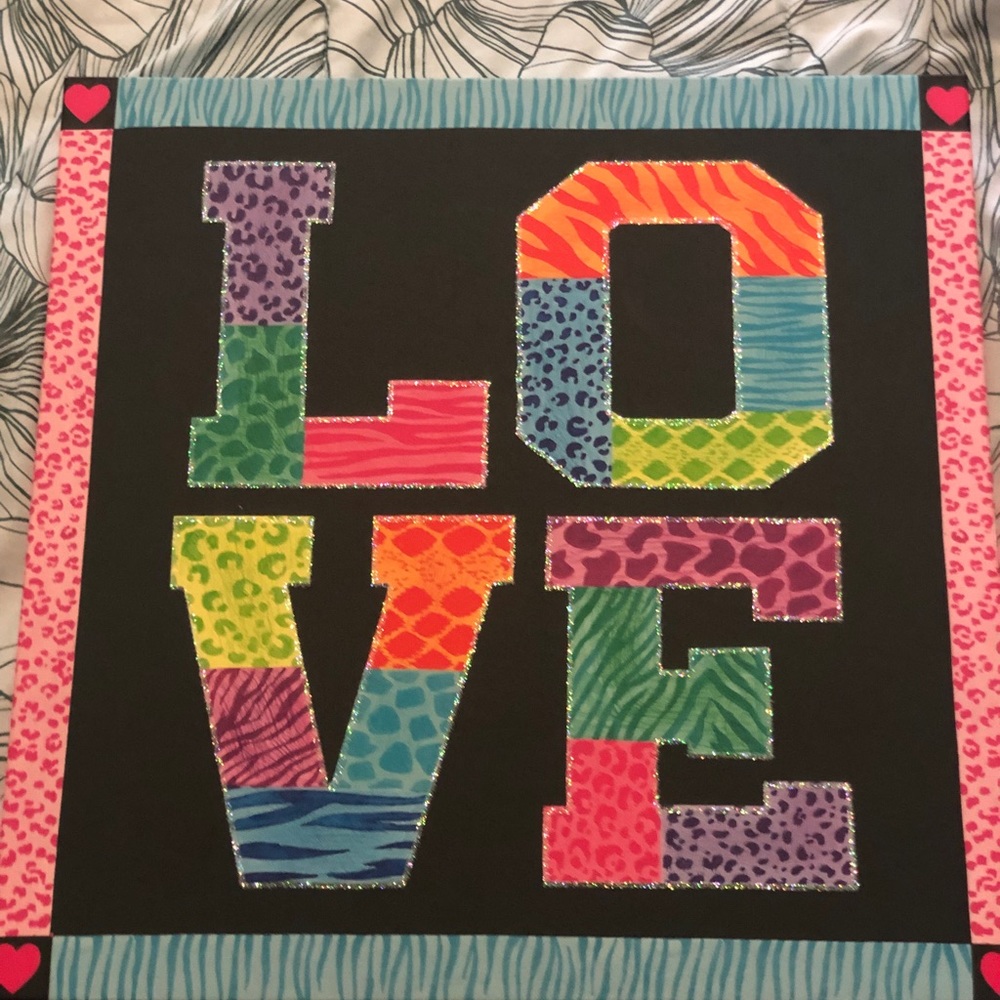 Love decorative square photo